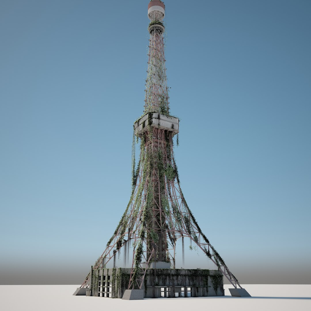 tokyo tower 3D https://p.turbosquid.com/ts-thumb/fV/UMn0ho/KmLoPjIl/tokyotowerpostapocaliptic04/jpg/1585956191/1920x1080/fit_q87/7db626806408dcc68800097b8425d1f479bc5b94/tokyotowerpostapocaliptic04.jpg
