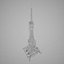 Tokyo Tower Post Apocaliptic 3d Model