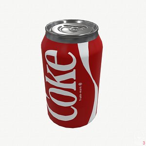 Coca Cola Coke Can (Game Ready) Low-poly 3D model