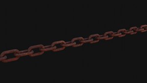 3D Simple Steel Chain
