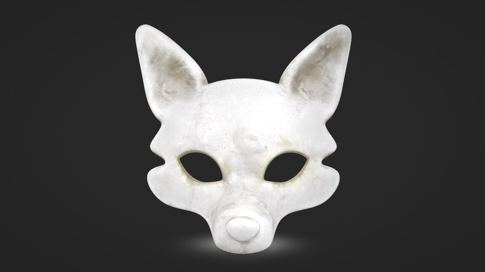 Fox Mask Plaster Model - TurboSquid 2248723