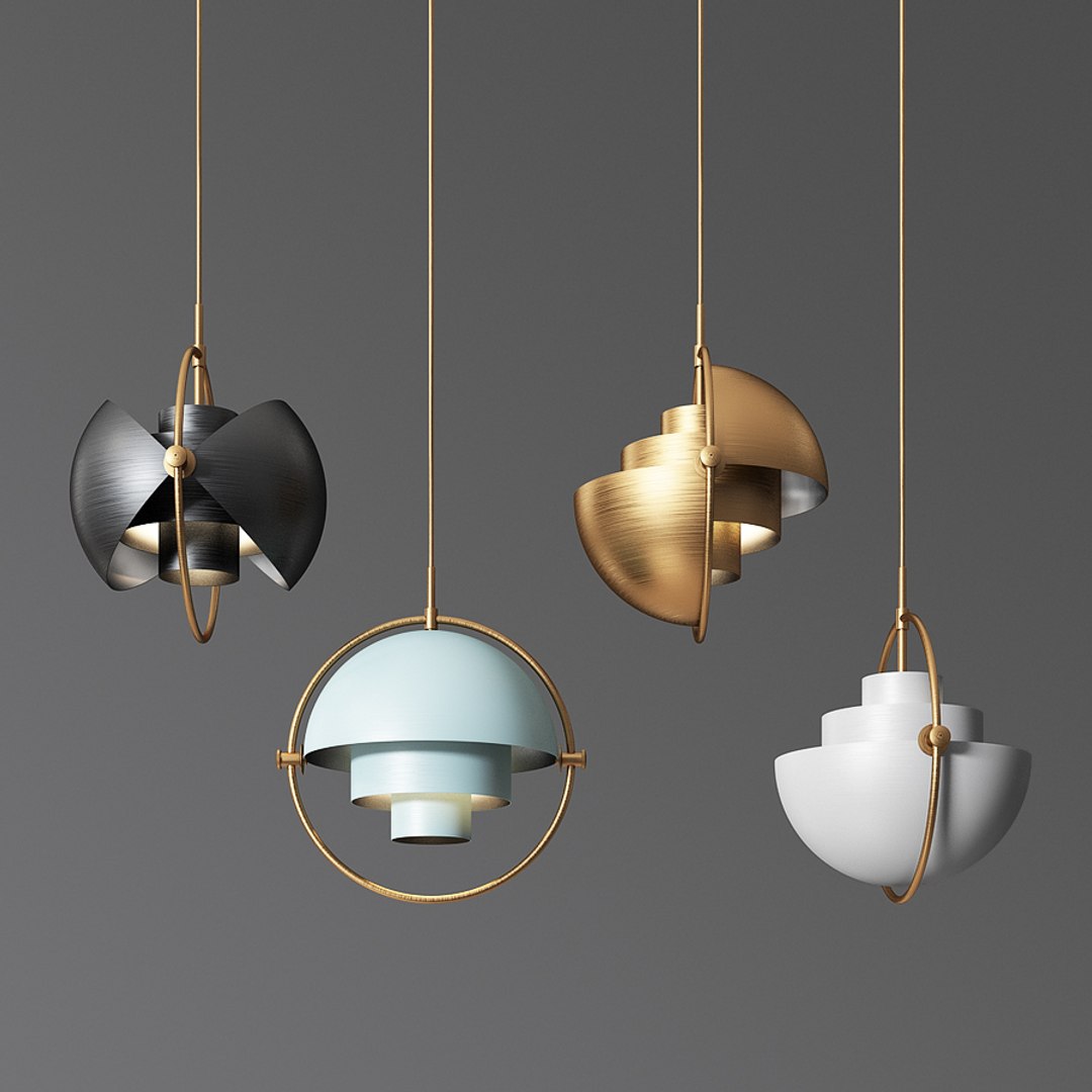 3D gubi multi lite pendant - TurboSquid 1606062