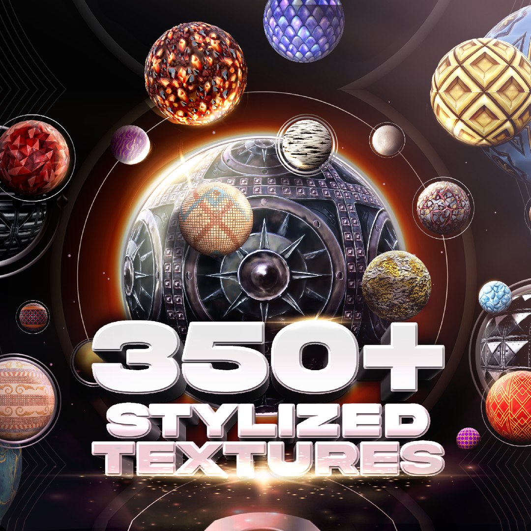 350 Stylized Textures - Mega Bundle 4 3D 모델 - TurboSquid 2084757
