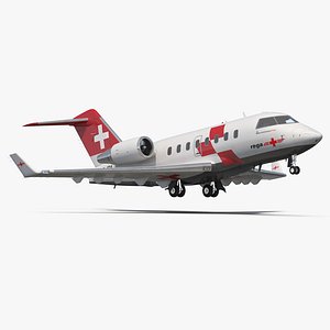 Swiss Air Ambulance Jet Bombardier Challenger 604