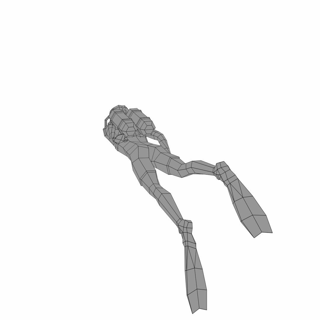 3D Diver Animation Model - TurboSquid 1453547