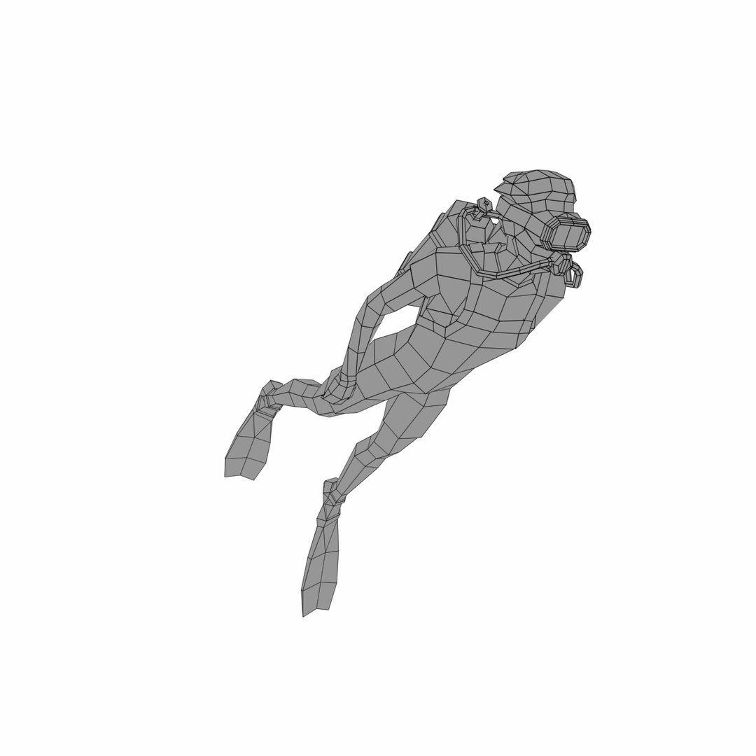 3D Diver Animation Model - TurboSquid 1453547
