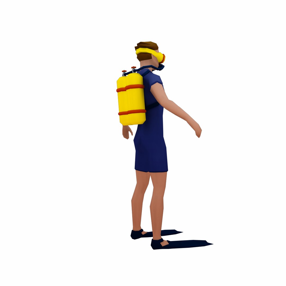 3D Diver Animation Model - TurboSquid 1453547
