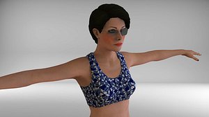 Magersüchtige Frau für Maya manipuliert 3D-Modell $199 - .ma - Free3D