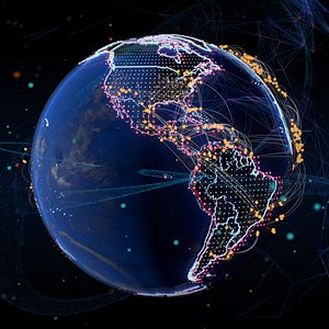 Earth Planet Motion 3D model