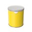 3D Yellow Containers Boxes Packages Bags Collection