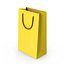 3D Yellow Containers Boxes Packages Bags Collection