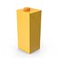 3D Yellow Containers Boxes Packages Bags Collection