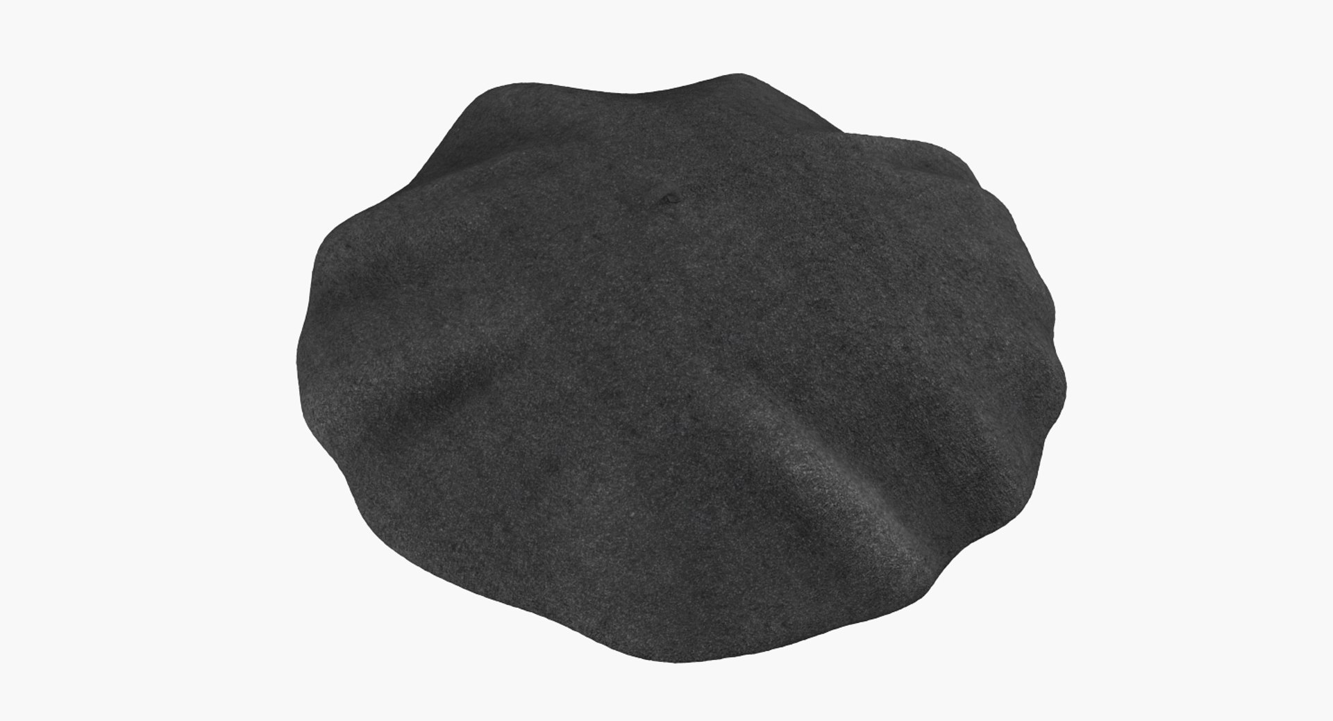 Wool Classic Beret Hat 3d 3ds