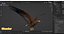 Animated Realistic Golden Eagle 3D