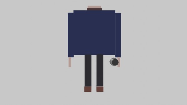 3D blockman cartoonish model - TurboSquid 1673649