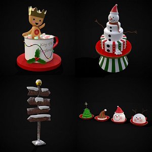 3D Christmas Prop Mix Sixteen
