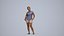 00570Nicole009 - Adult Caucasian woman waiting in public space with bag casual summer attire
