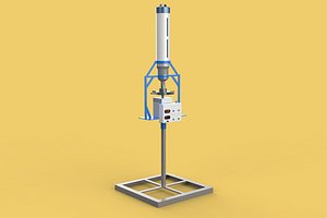 AUTOMATIC FISH FEEDER SPREADER ROTARY CENTRIFUGAL 3D