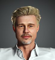 Brad Pitt  Low-poly