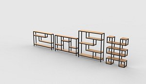 Standing Shelf 3D model 3D