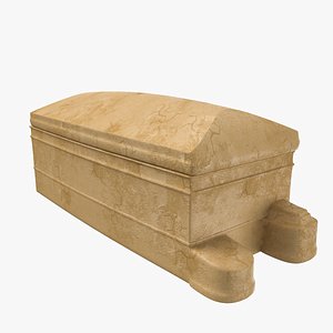 Ancient Coffin Low Poly