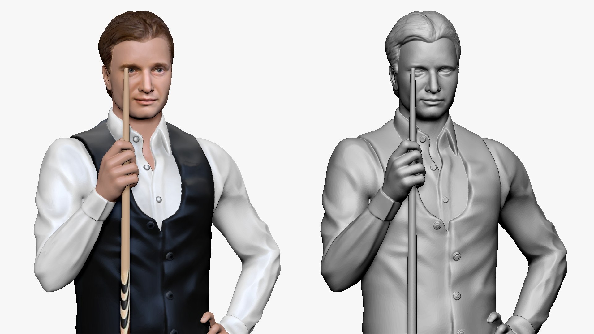 3D 001192 Billiard Player Model - TurboSquid 1736195
