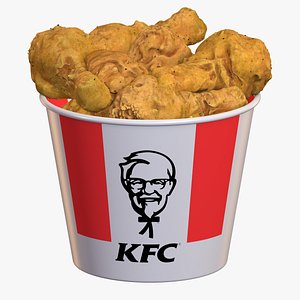 KFC Fried Chicken Bucket 8K