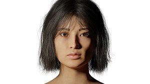 Hana Blender Realistic Female Character 3D model