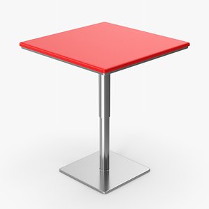 Red Bar Table 3D model