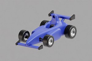 Racing car 3D model