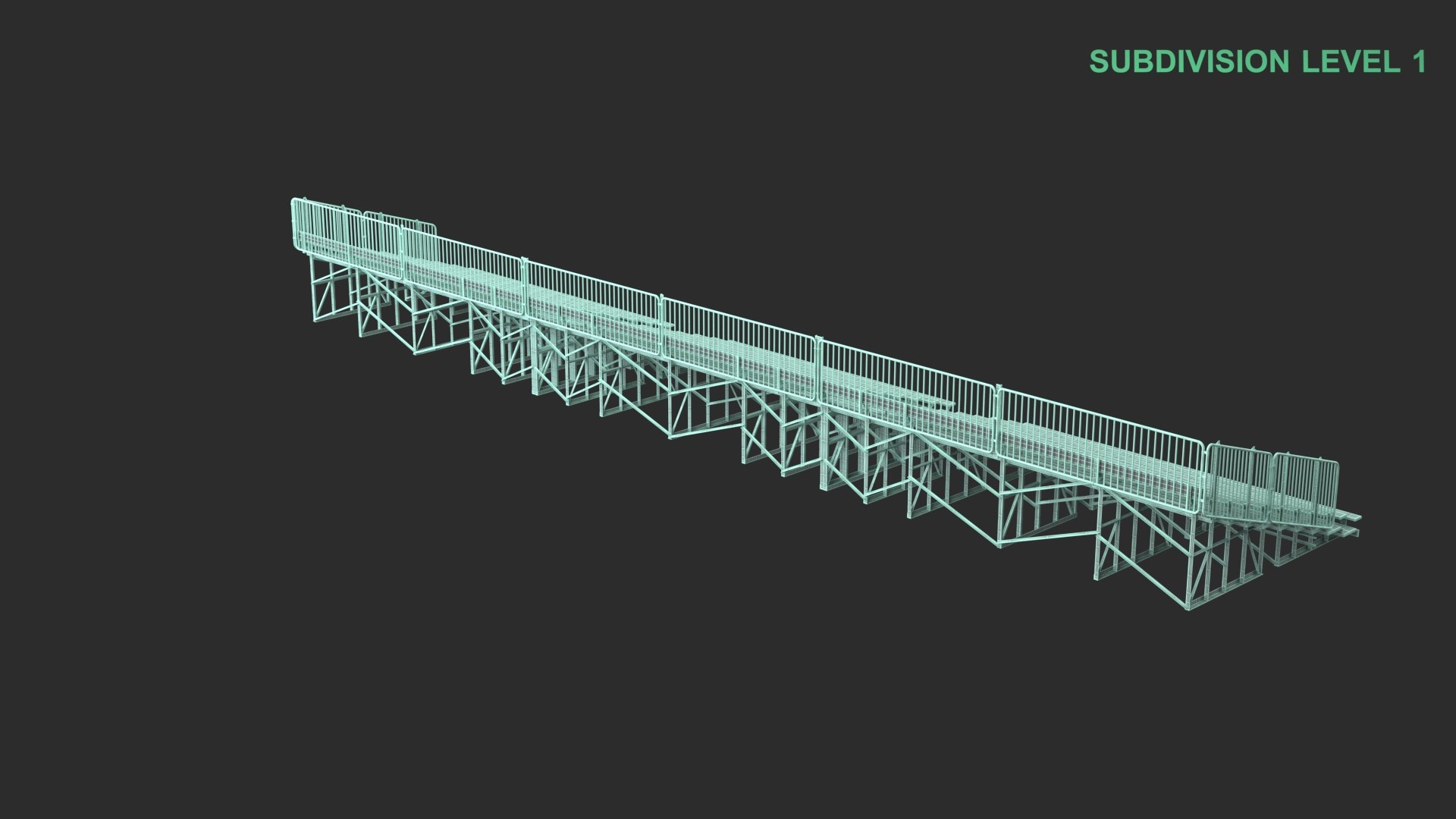 Bleachers 3D model https://p.turbosquid.com/ts-thumb/fW/YeDKQa/fj/wireframe_0006/jpg/1733470586/1920x1080/fit_q87/326ce5fafc609ada39c489505310c887b0a1ae8a/wireframe_0006.jpg