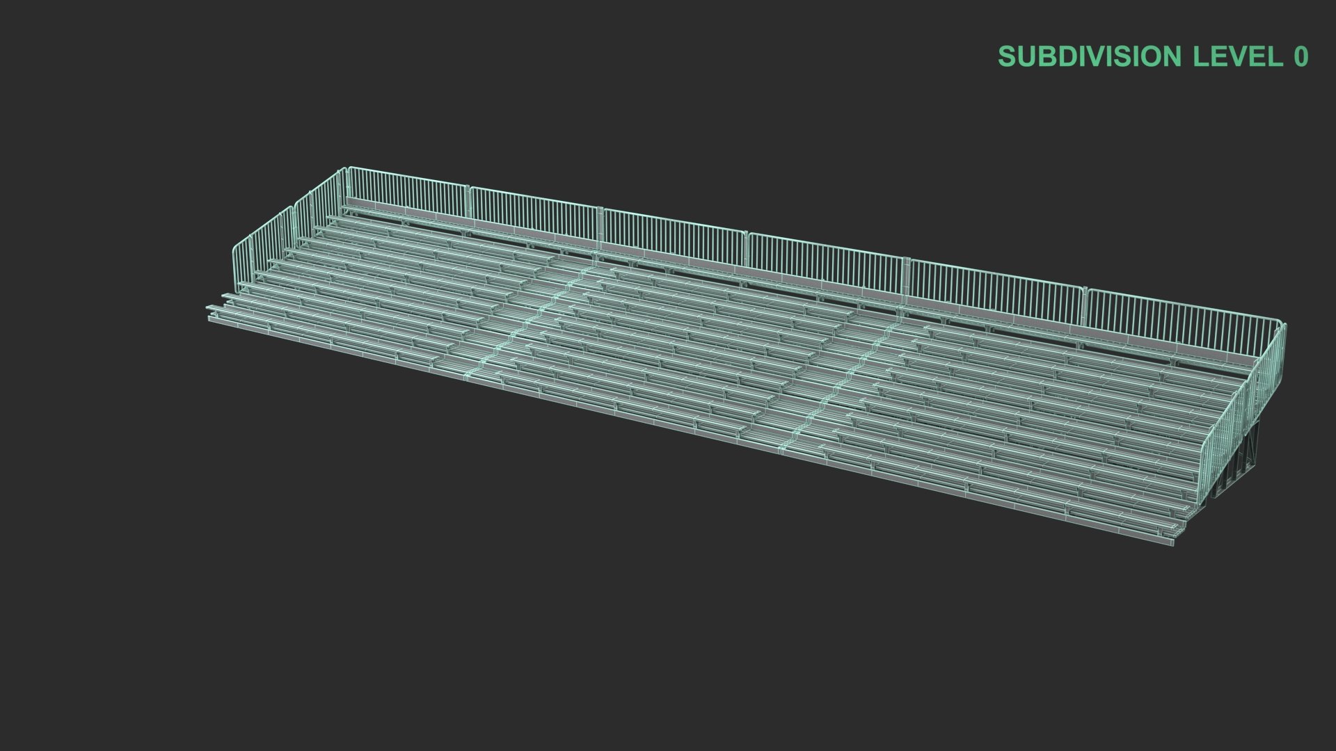 Bleachers 3D model https://p.turbosquid.com/ts-thumb/fW/YeDKQa/i9/wireframe_0007/jpg/1733470587/1920x1080/fit_q87/97b147ec9e6048d19b04b5e3d2e687eceb3874bb/wireframe_0007.jpg
