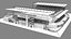 BMO Field Outdoor Stadium Toronto Canada 3D model