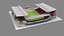 BMO Field Outdoor Stadium Toronto Canada 3D model