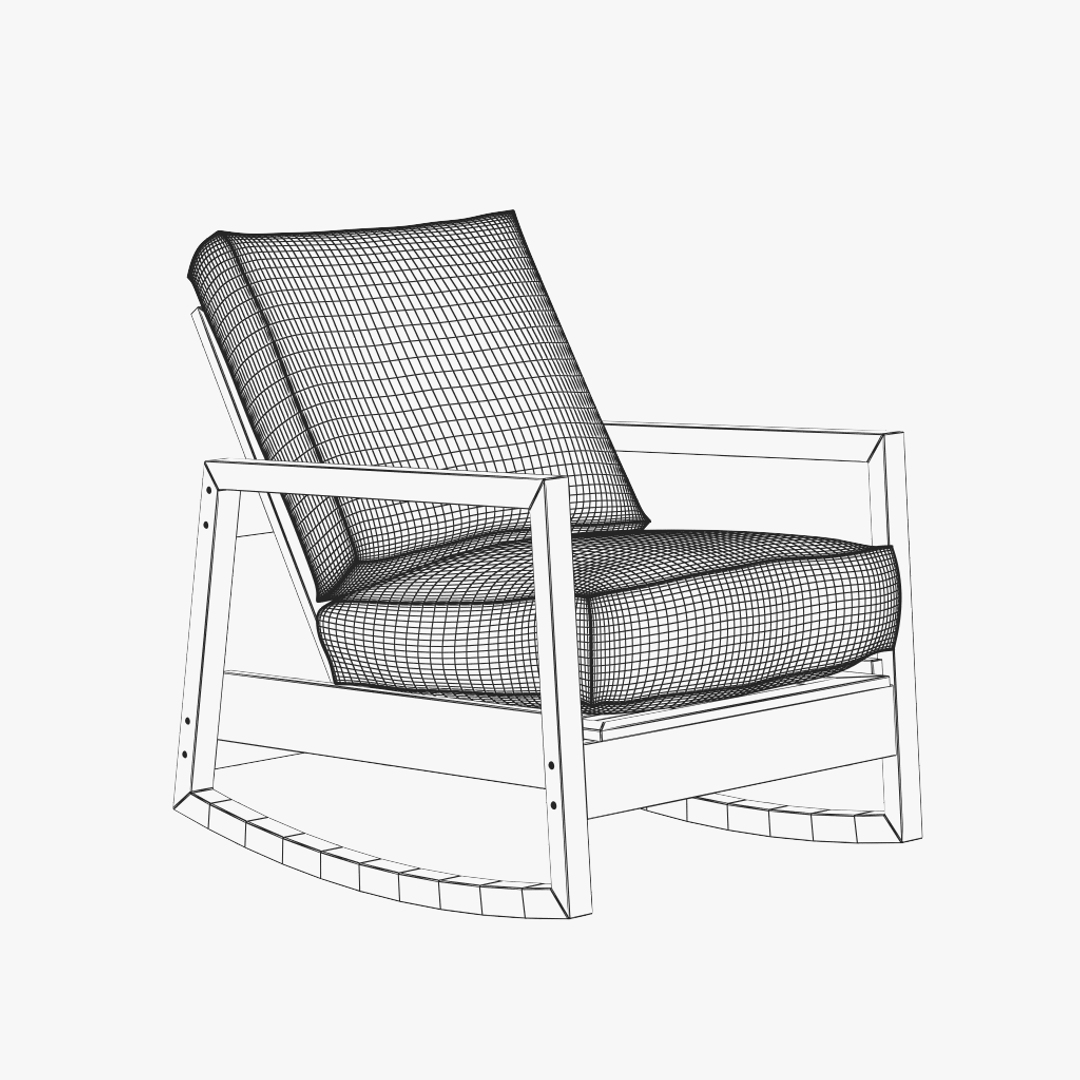 3d model ikea lillberg chair