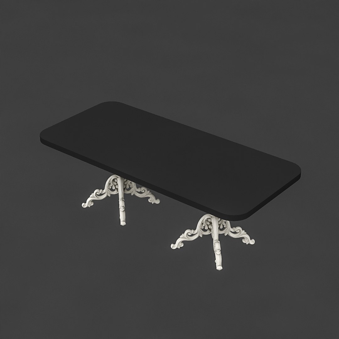 Classic Patterned Table 01 3D - TurboSquid 1517221