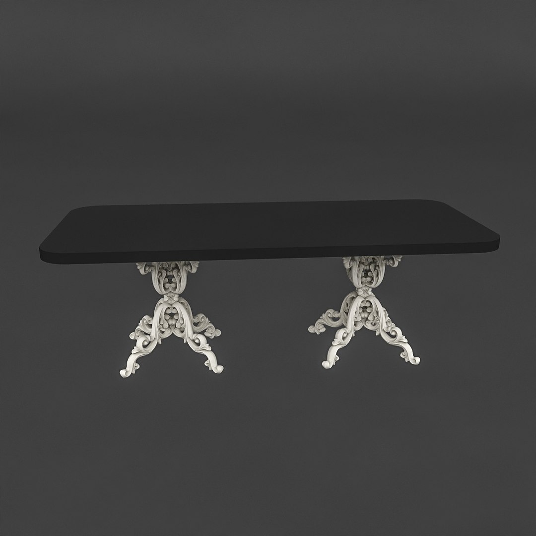 Classic Patterned Table 01 3D - TurboSquid 1517221