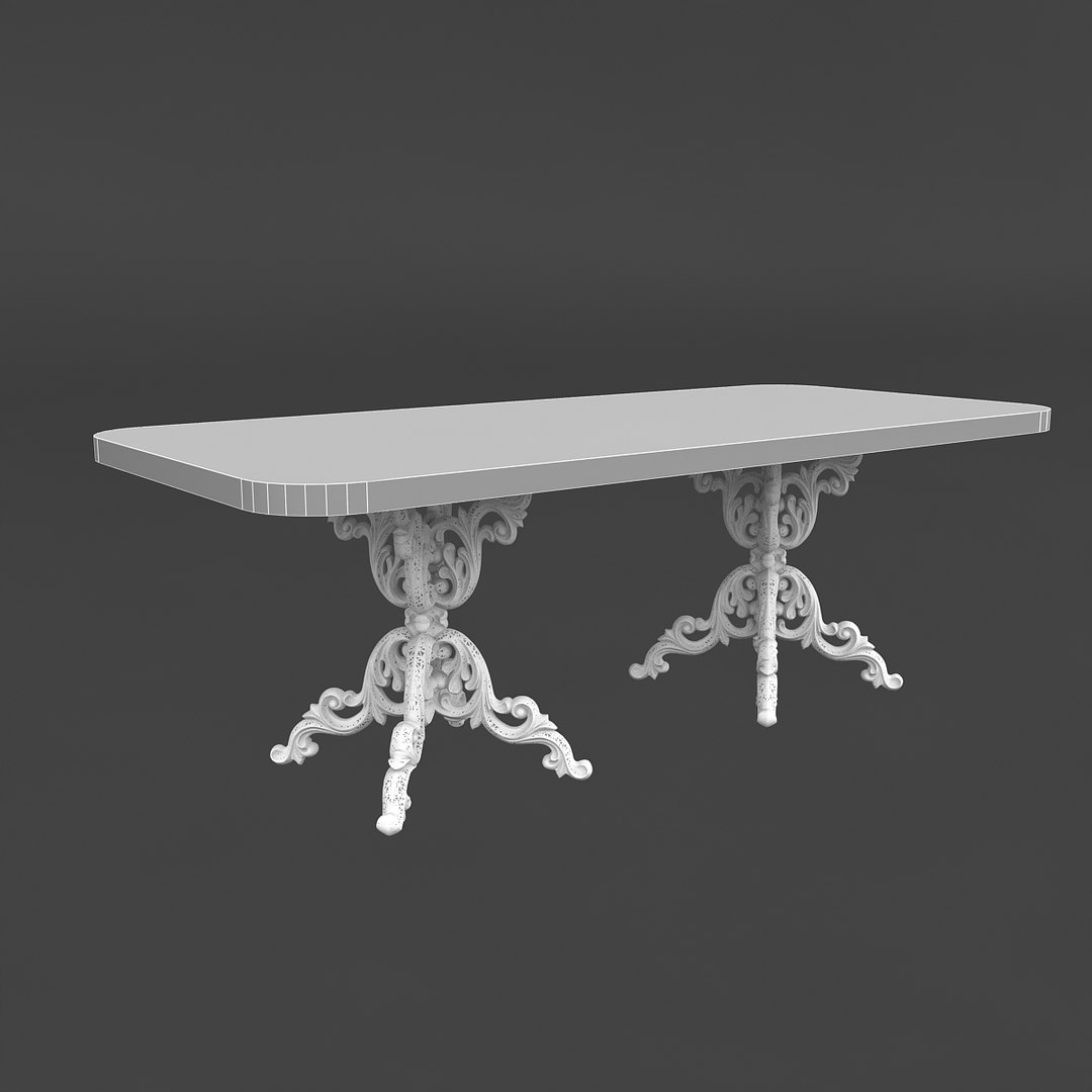 Classic Patterned Table 01 3D - TurboSquid 1517221