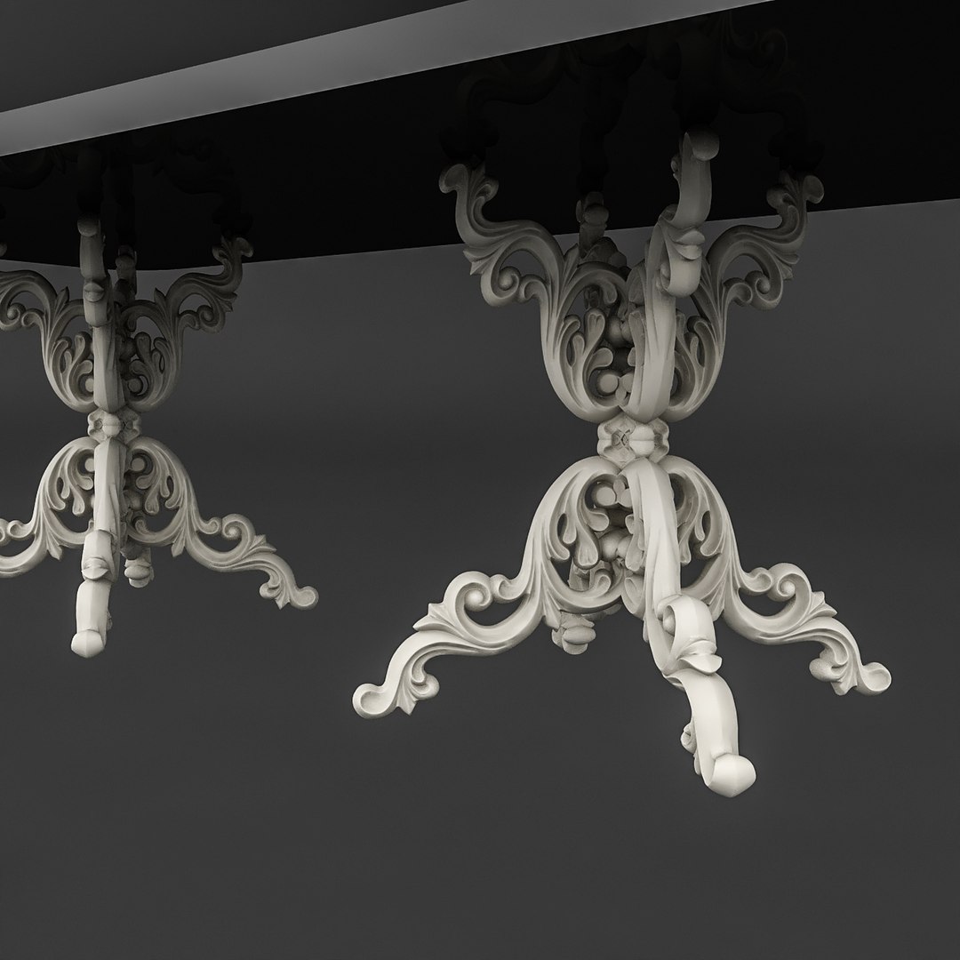Classic Patterned Table 01 3D - TurboSquid 1517221