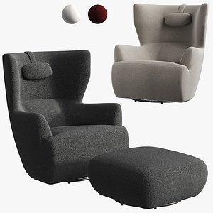 3D model Coast Swivel Chair by Vilmers