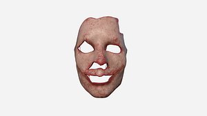 Human Skin Terror Mask A01 Blood - Character Costume