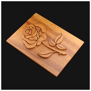 3D Rose Flower 3D Model model
