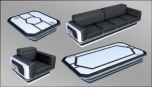 Sci-fi Furniture Set Coffee