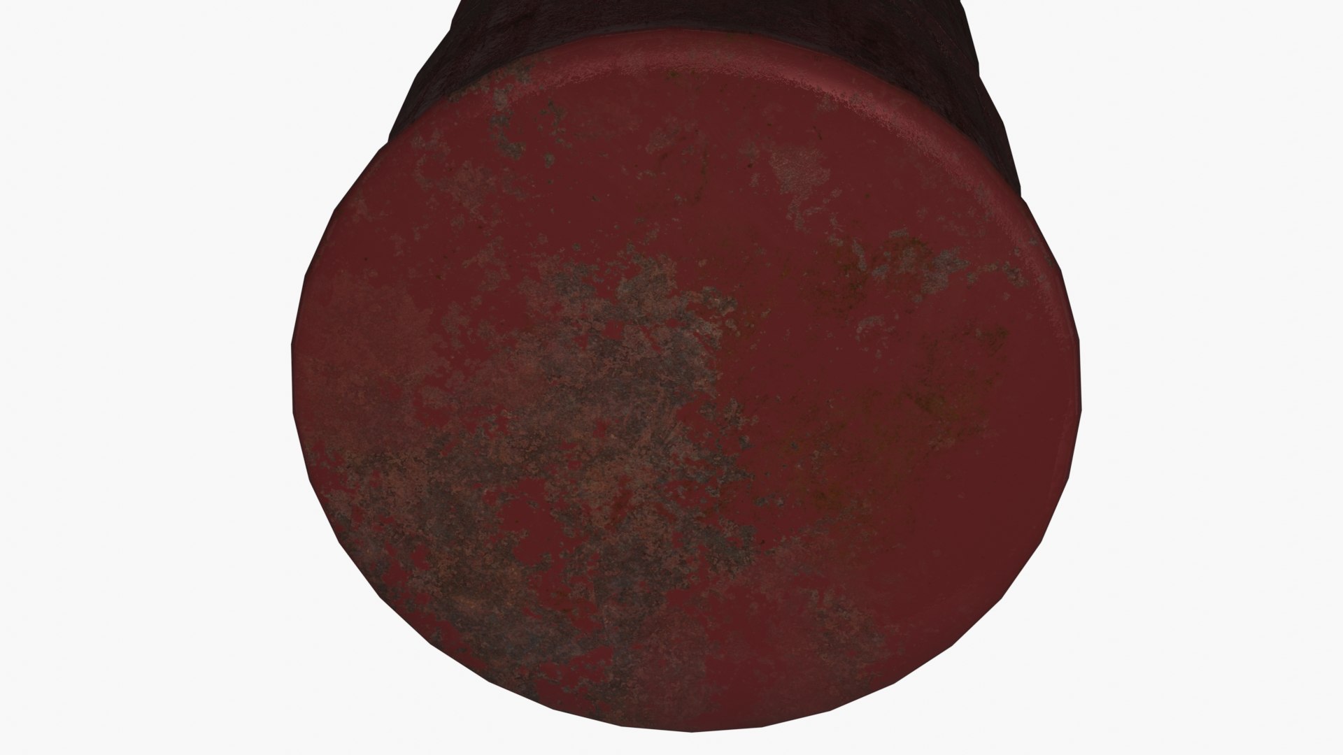 3D Oil Barrel Red Rusty Clean-Logo - TurboSquid 2039226
