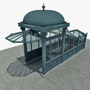 3d model subway entrance