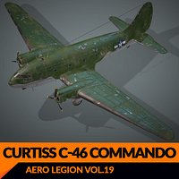 Real-Time Airplane Curtiss C-46 Commando