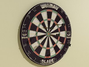 3d dartboard winmau blade