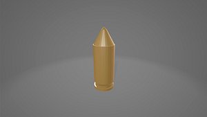 Bullet Low Poly 3D