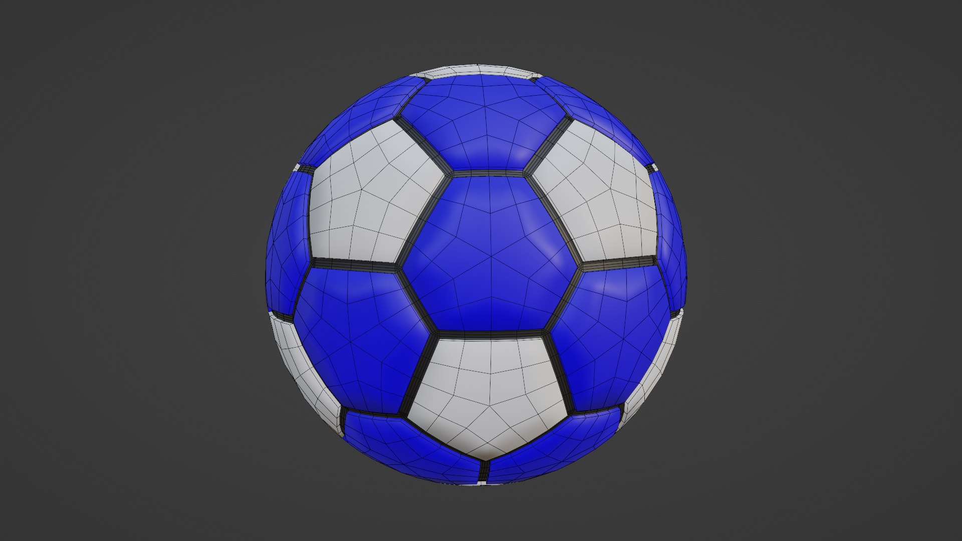 3D Blue Soccer Ball Model - TurboSquid 2057711