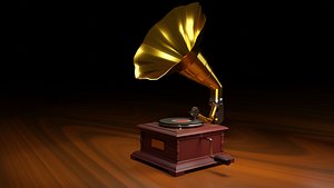 3D Gramophone model